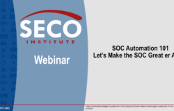 SOC Automation 101 Let's Make the SOC Great er Again!